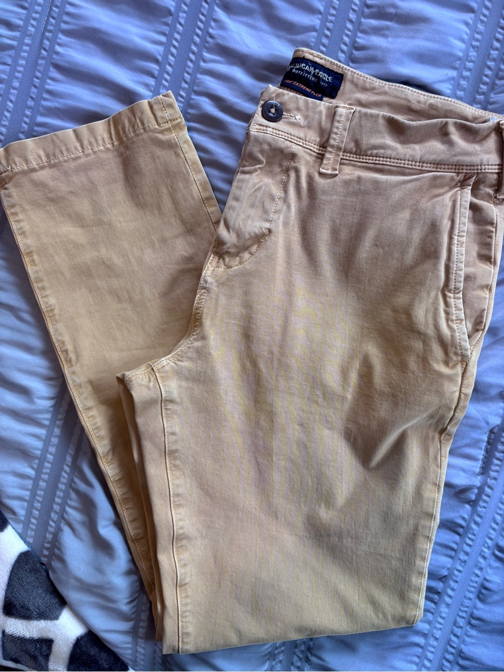 AE Man’s Tan Chino Pants - Classic Stretch Fit